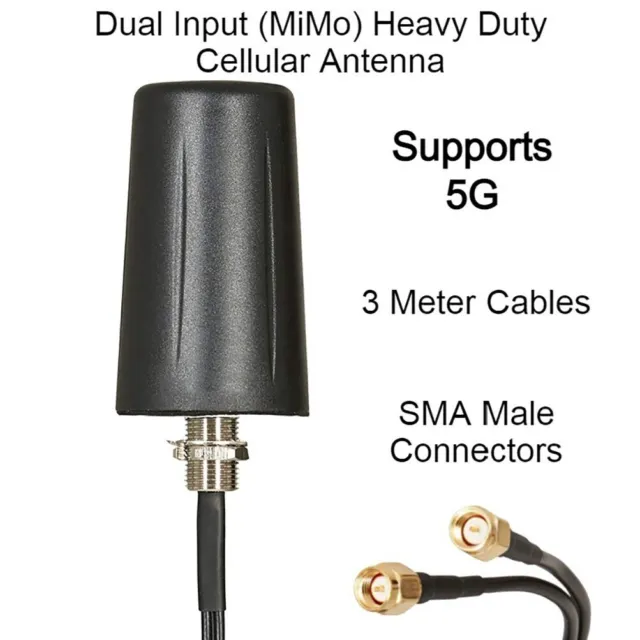 Durable Antenna Broadband Mobile Replacement SMA Tools Vehicle 5G/4G 82mm
