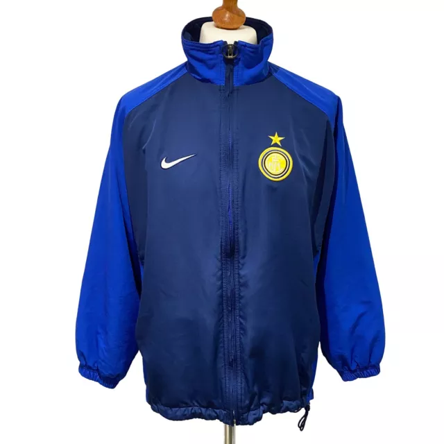 Inter Milan 1998/99 Nike Jacket Training (S) Football Soccer 90s Italy Vintage
