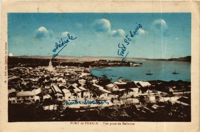 CPA Fort de France view taken by Bellevue MARTINIQUE (872299)