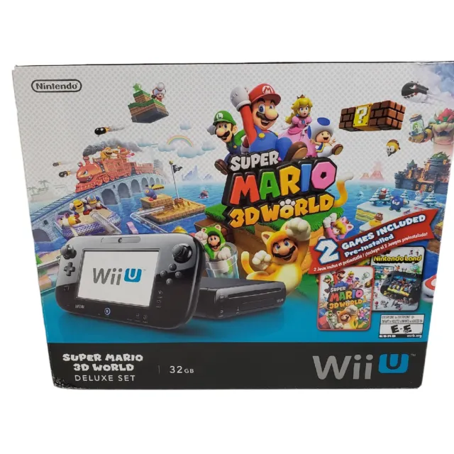 Nintendo Wii U Super Mario 3D World Deluxe Set Console System Box Only