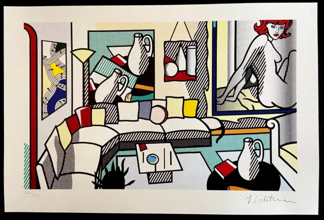 Roy Lichtenstein Litografía 1986 ( Johns Jasper Frank Stella Keith Haring)