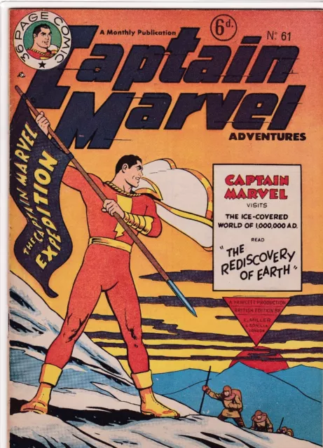 CAPTAIN MARVEL  # 61    1950s BRITISH EDITION