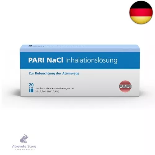 PARI Kochsalzlösung zum Inhalieren für Säuglinge, Kinder und Erwachsene ? 60 Am