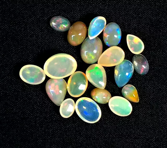 Lot de pierres précieuses multicolores en opale éthiopienne naturelle 10,05...