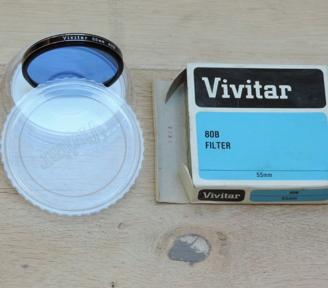 Toileum Lot de 6 filtres ronds colorés de 55 mm pour