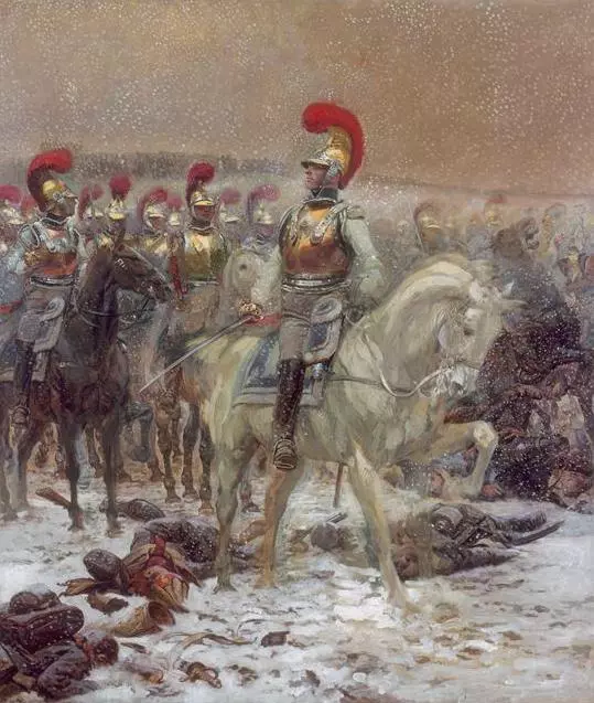 high quality oil painting handpainted on canvas "Russian cavalry "