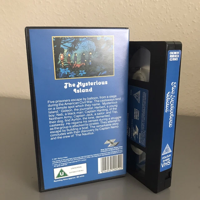THE MYSTERIOUS ISLAND Vhs Video Children’s Animated Classics Jon