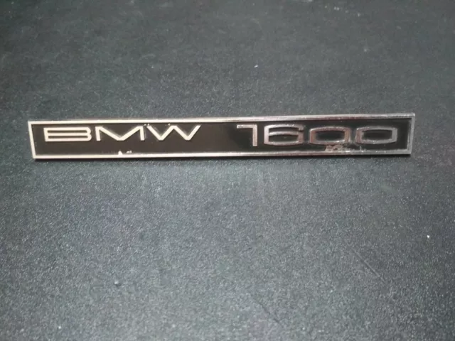 BMW E10 dashboard emblem "1600" !NEW! NOS NLA GENUINE
