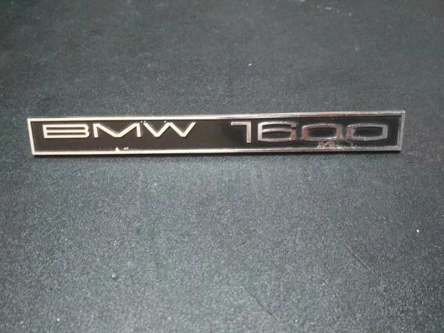 BMW E10 dashboard emblem "1600" !NEW! NOS NLA GENUINE