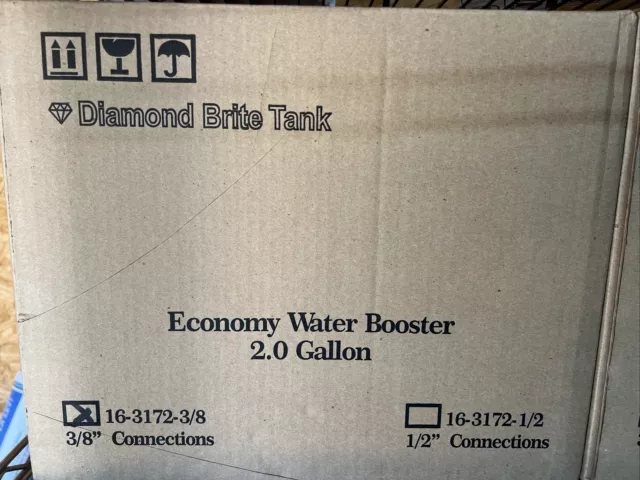 Soda Machine 2.0 Economy Water Booster, 16-3172-3/8,  2.0 Gallon  - NEW