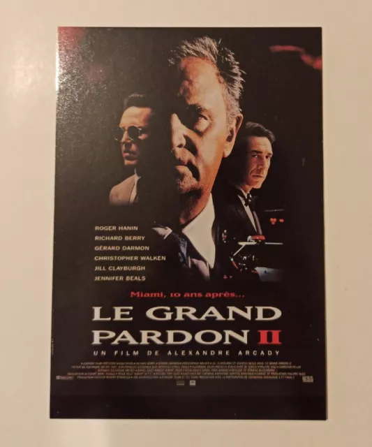 carte postale cinéma film LE GRAND PARDON 2 Roger Hanin Richard Berry