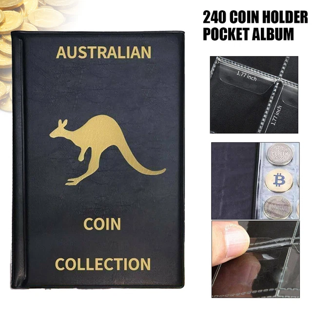 240 Coin Holder Collection Storage Collecting Money Penny Pockets Album Books UK