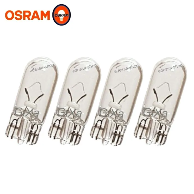 4x OSRAM W5W T10 12V 5W W2.1x9.5d Standlicht Kennzeichen Lampen Innen-Raum 2825