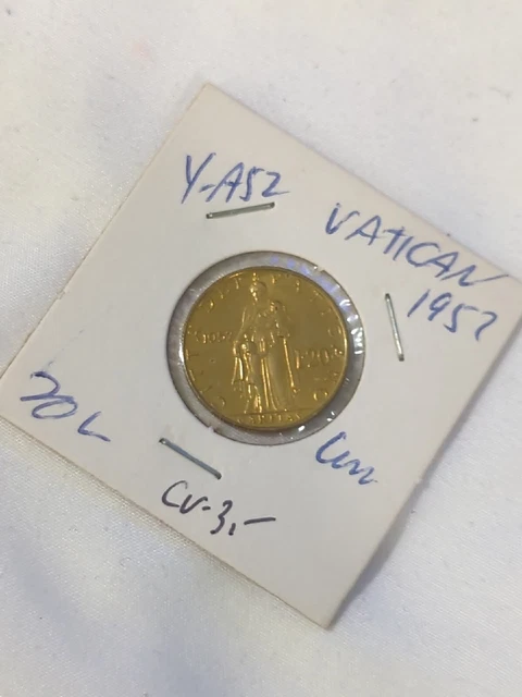 1957 Vatican 20 Lire