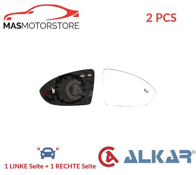 AUßENSPIEGEL SPIEGELGLAS PAAR ALKAR 6452138 2PCS A FÜR VW GOLF VII