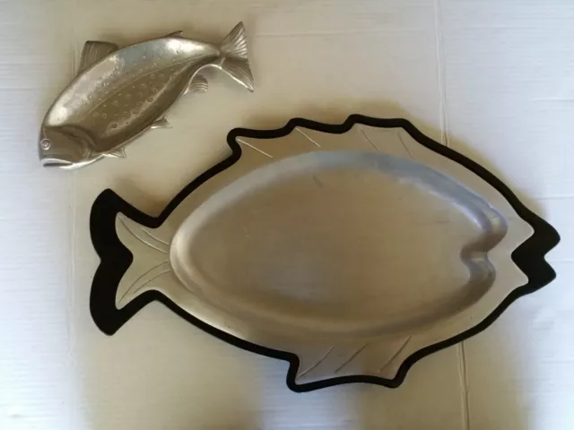 Nordic Ware Bakelite Aluminum Fish Platter Art Deco Rwp Wilton Salmon Sizzling