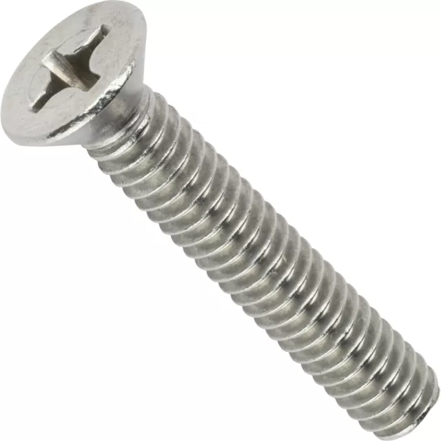 10-24 Flat Head Machine Screws Phillips Stainless Steel All Sizes / Quantities