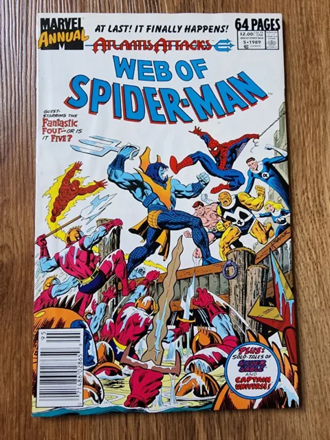 Web Of Spider-Man Annual #5  Marvel Comics 1989 Newsstand