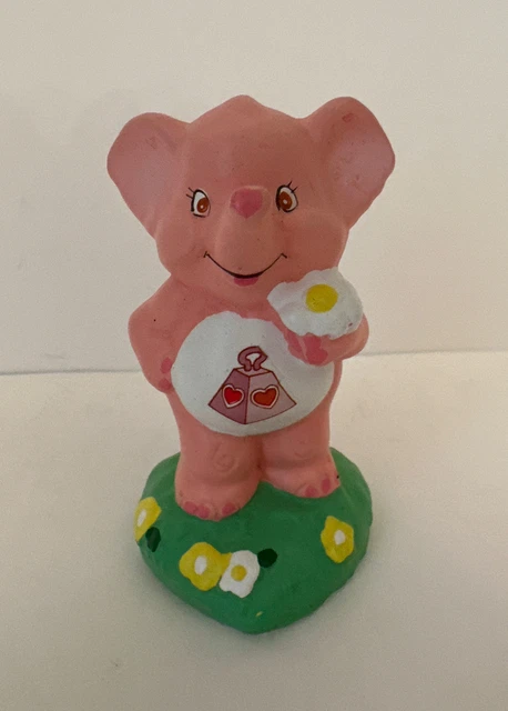 Vintage 1985 Care Bears Cousins Lotsa Heart Elephant Ceramic Figurine
