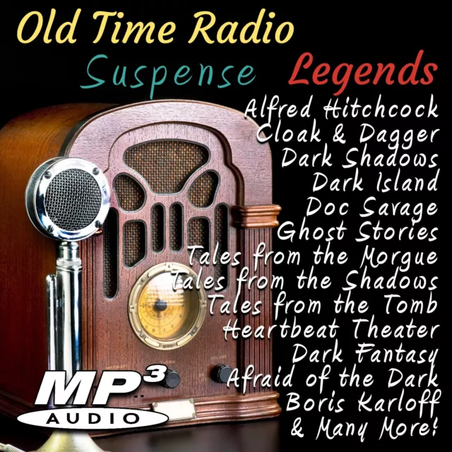 Old Time Radio Suspense Legends on USB Flash Drive Over 2,000 Shows!