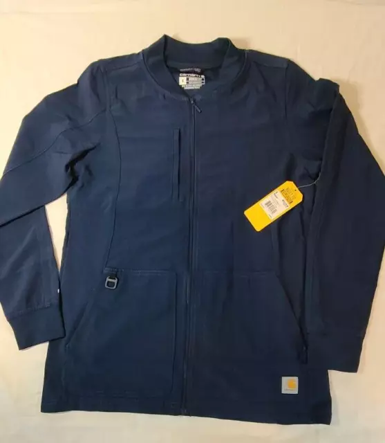 Carhartt womens  scrubs Vented Back Zip Front  Jacket Navy S Carhartt item #C821