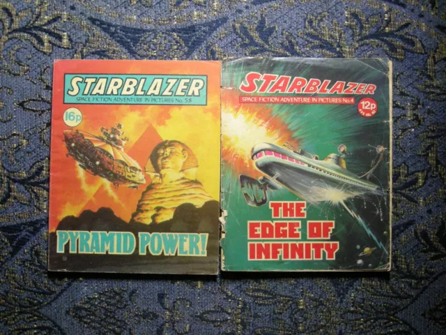 Starblazer  Science Fiction Adventures in Pictures x2 Comics