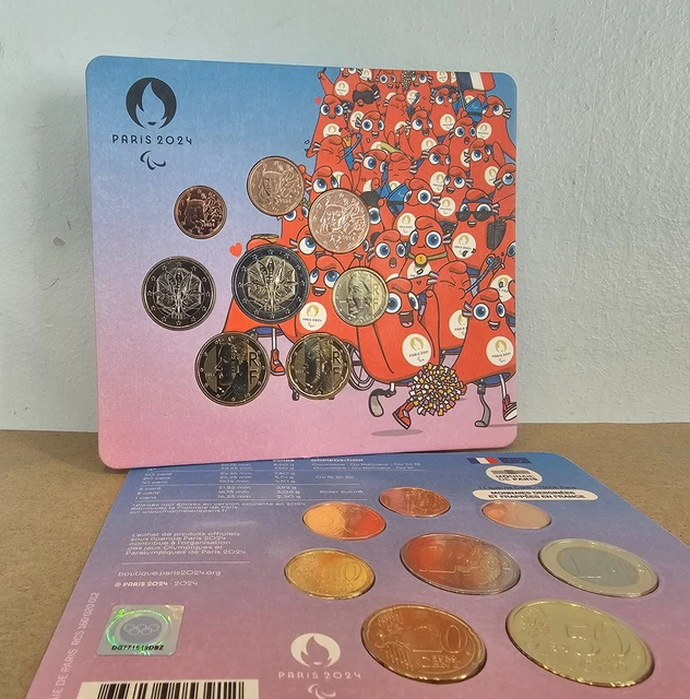 BOXSET BU EUROS 2024 Paris 2024 France Paralympic Mascot 65.02 PicClick