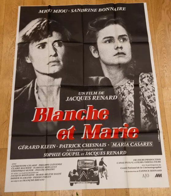 BLANCHE ET MARIE Affiche film 120x160 RENARD, MIOU-MIOU, SANDRINE BONNAIRE