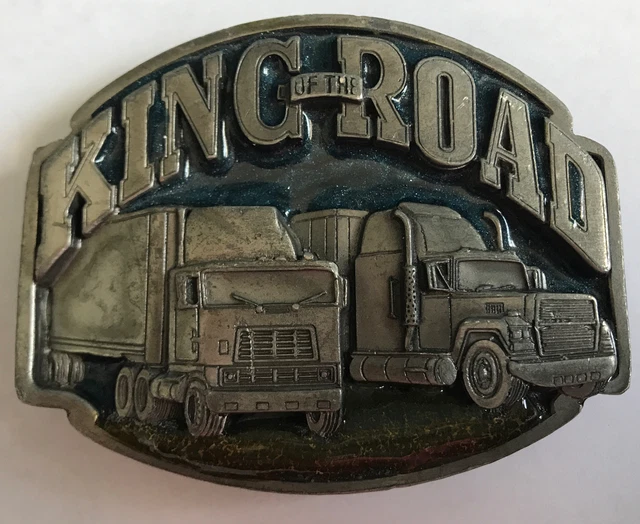 1992 King Of The Road Belt Buckle by Siskiyou Keep On Truckin’ Made In The USA