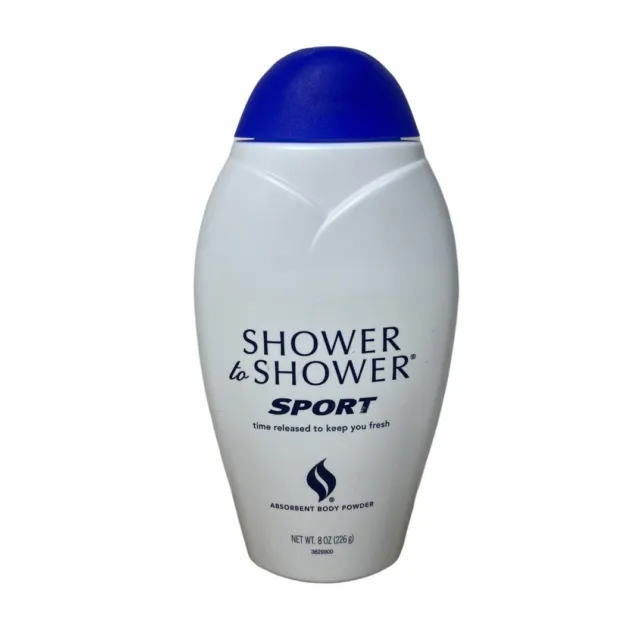 Polvo corporal absorbente deportivo de ducha a ducha 8 oz