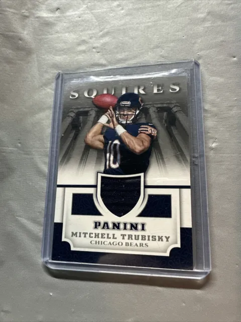 Mitchell Trubisky 2017 Panini Squires Jerseys RC PATCH #SQ-MT Bears Steelers