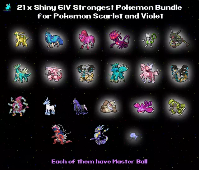 ✨Shiny Legendary Pokemon Bundle Koraidon Miraidon Chi-Yu Wo-Chien  Chien-Pao.✨