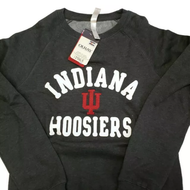 OURAY Sportswear Womens S (4-6) Indiana Hoosiers Hot Shot Crew Neck Sweatshirt 2