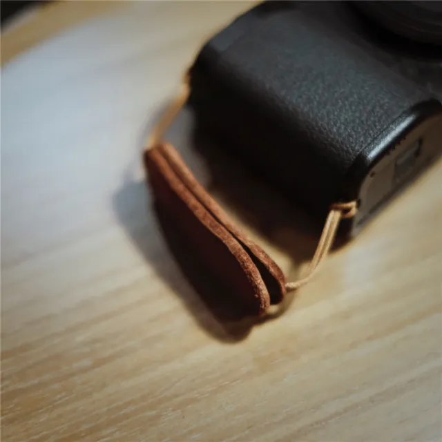 Cam-in Genuine Leather Camera Finger Strap Belt for Ricoh GRII GRIII GR2 GR3 3