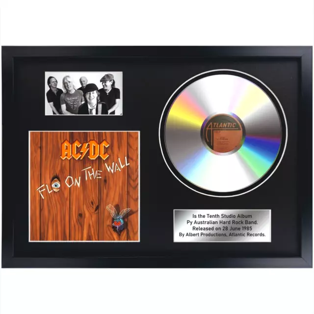 ACDC – Fly on the Wall / Memorabilia / Souvenir in black frame / interior decor