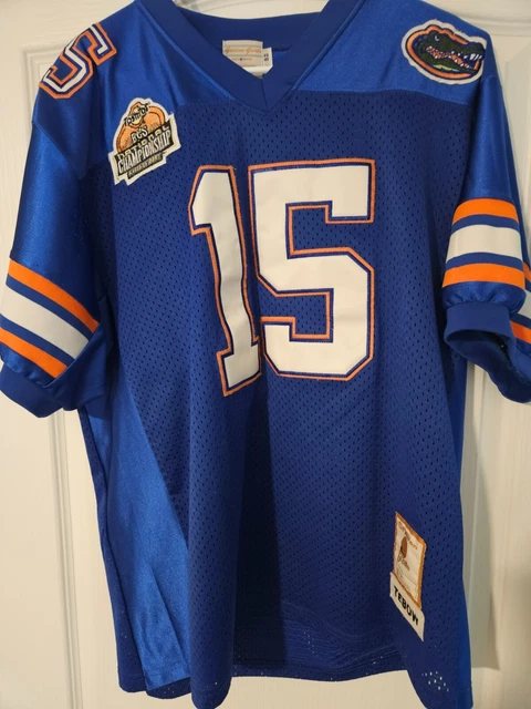 Tim Tebow Jersey 2007 Bcs Championship Patch Gators Vintage Sportswear Sewn On