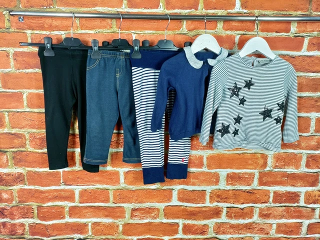 Baby Girls Bundle Age 12-18 Months J Lewis Joules Etc Jeans Leggings Tops 86Cm