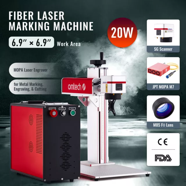 Secondhand JPT M7 20WFiber Laser Marking Machine 7x7 Metal Color Marking Machine