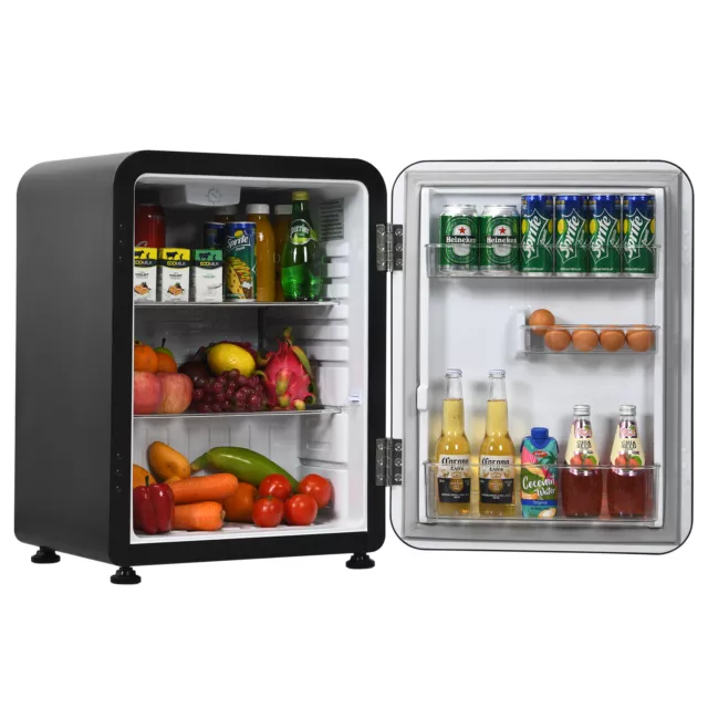 68L Portable Fridge Mini Refrigerator w/ Reversible Door Adjustable Temperature