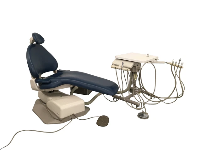 Adec 1040 dental chair w/ Adec Cascade 2671 Duo Cart Delivery System Adec 1040 dental chair w/ Adec Cascade 2671 Duo Cart Delivery System