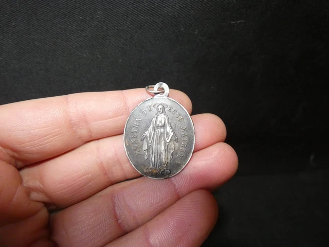 Pendentif Médaille Religieuse Argent Massif – Enfants De Marie, 4,9g, Fabriqué En France