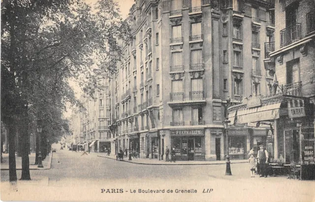 CPA 75 PARIS 15e LE BOULEVARD DE GRENELLE (cliché rare