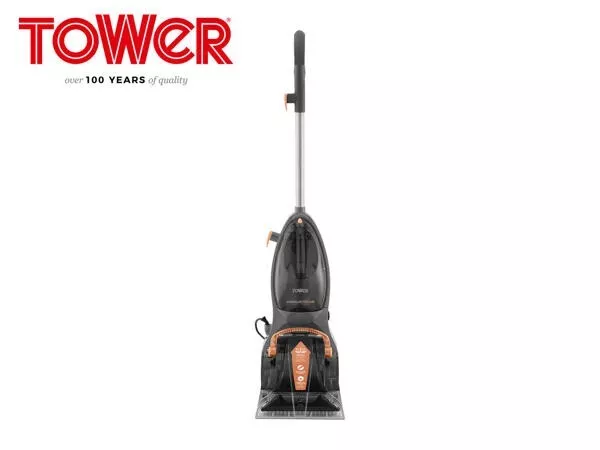 Tower TCW5 AQUAJETPLUS Upright Carpet Washer 1.5L T548003L, Rose Gold Black/Grey