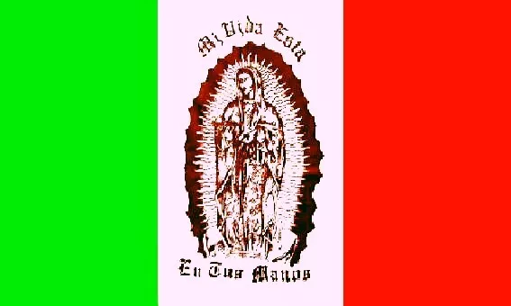 LADY OF GUADALUPE BROWN Religious Flag New 3x5 Feet Polyester Double Sided