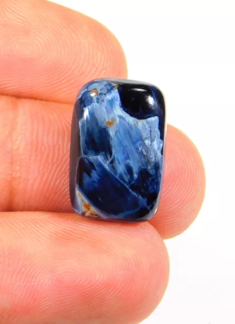 13.CT 4x13x19 MM Naturel Bleu Puissance Pietersite Radiant Cabochon Gemme Bx =