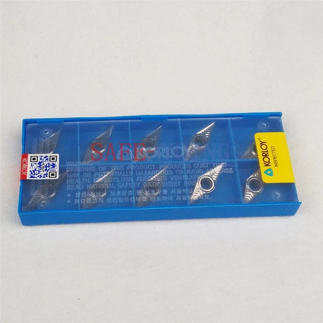 10pcs New Korloy VCGT160402-AK H01 VCGT330.5 -AK Carbide Inserts