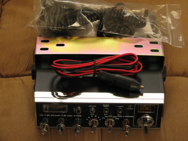 Galaxy DX V 77HML 10 Meter Radio New Astatic 636L Mic Receiver Mod with Extras Galaxy DX V 77HML 10 Meter Radio New Astatic 636L Mic Receiver Mod with Extras