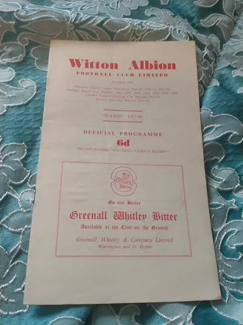 Witton Albion vs Bangor City 67/8 Cheshire League