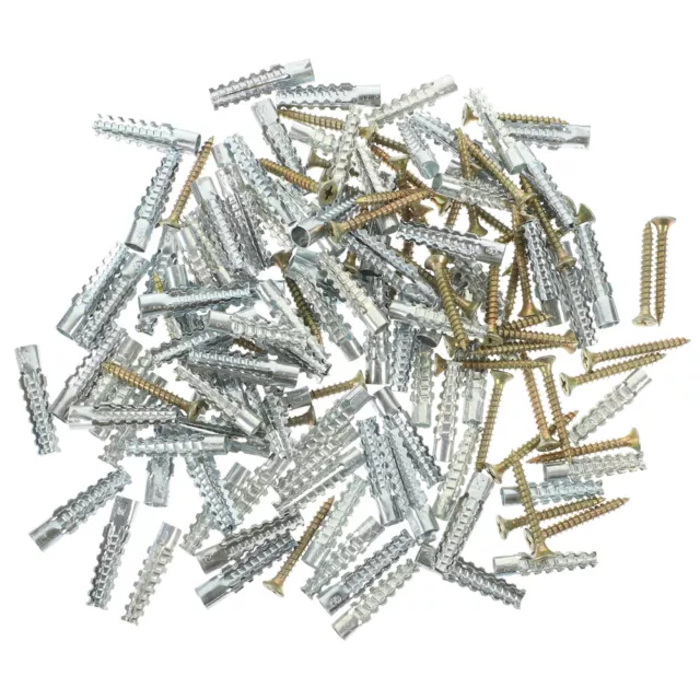 50 Sets Drywall Anchors Heavy Duty Jack Fixing Nuts Hollow with Screws Expand