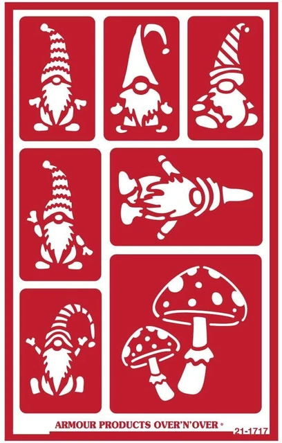 Armour Etch Geometric Stencil Set - Reusable Glass Etching Templates For DIY Crafts